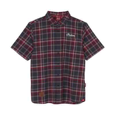 Indian Motorcycle Men's Springfield Plaid Shirt, Navy Indian Motorcycle Men's Springfield Plaid Shirt, Navy