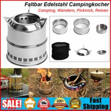 Campingkocher Holzvergaser Outdoor Kocher Holzofen Notkocher Hobo Ofen Edelstahl