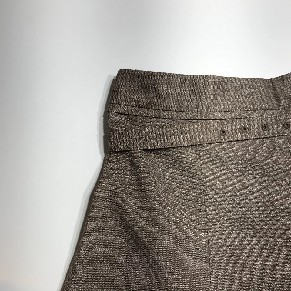 Ограниченная подпоясанная расклешенная трапециевидная эластичная карьерная юбка Academia Essentials размер 10 - Изображение 3 из 4