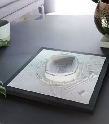 NEW YORK  JETS MetLife STADIUM NFL 8 x 8  Framed Desk Football