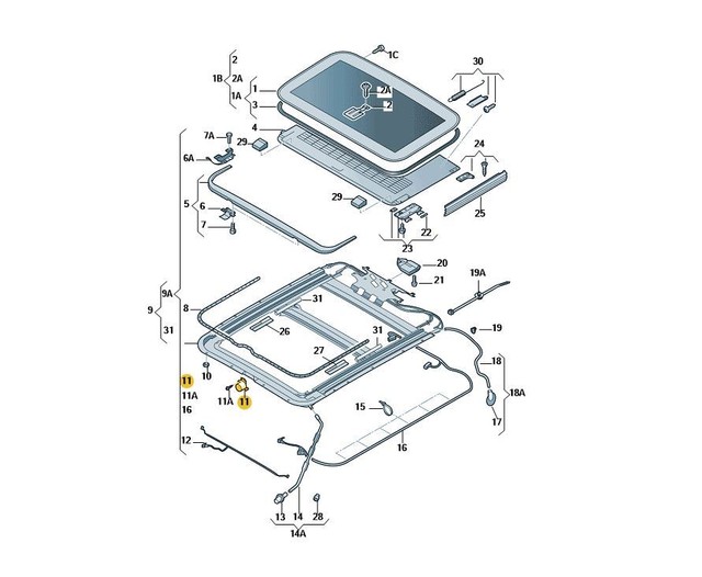 Audi A8 D3 Sunroof Wind Deflector Motor 4E0959591A online kaufen eBay