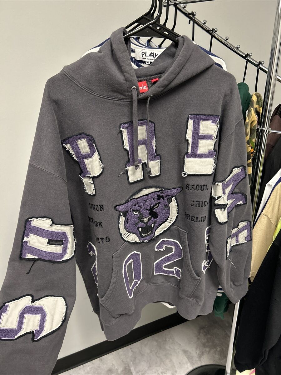 Supreme Washed Panther Hooded Sweatshirt medium Washed Gray Supreme Washed Panther Hooded Sweatshirt medium Washed Gray