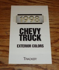 Original 1998 Chevrolet Tracker Exterior Colors Sales Brochure 98