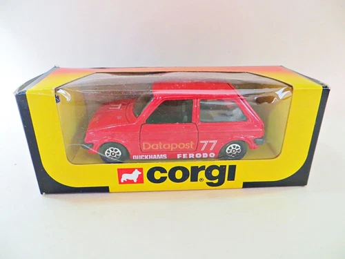 CORGI 614 'BRITISH LEYLAND MINI METRO DATAPOST RACING CAR 77' VINTAGE. MIB/BOXED