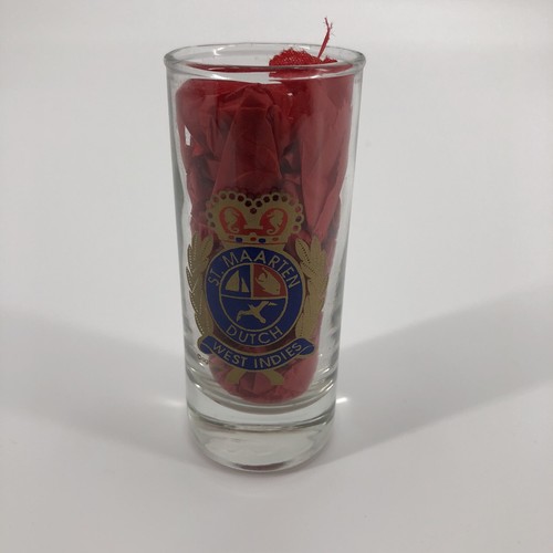 St Maarten Dutch West Indies Tall 4" Souvenir Shot Glass