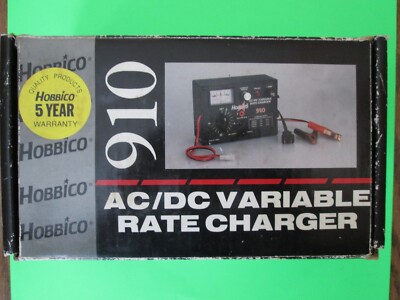 HOBBICO MODEL #910 AC/DC VARIABLE RATE BATTERY CHARGER (For RC Model Vehicles)