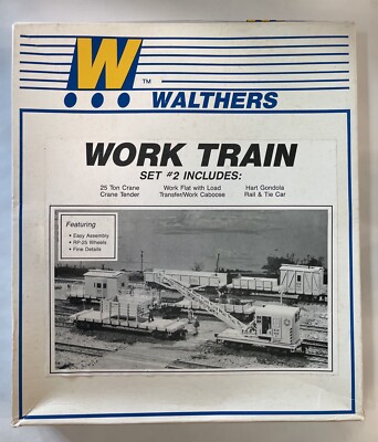 HO Scale Walthers 932-96 Pennsylvania Railroad Work Train Set #2 in Original Box