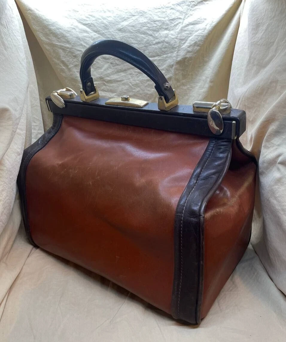 Sac docteur cuir clearance vintage