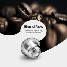 Capsules filtrantes rechargeables et réutilisables en acier Nespresso U2E5 K3J K