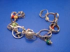 VINTAGE STERLING SILVER BRACELET MADE OF RINGS TOO COOL!