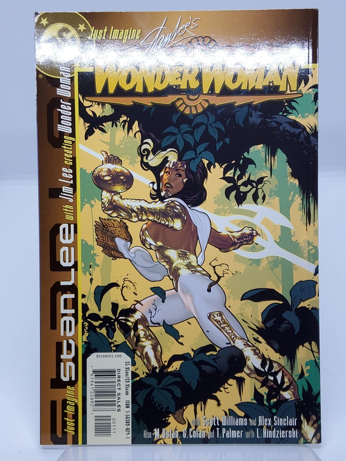 Just Imagine Stan Lee's Wonder Woman #1 NM Adam Hughes Back Cover DC 2001
