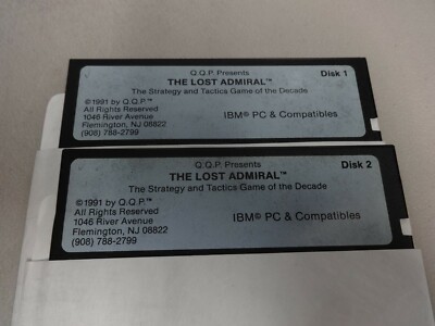 Q.Q.P. - The Lost Admiral Vintage PC 5.25 Floppy Disk Only Free Ship