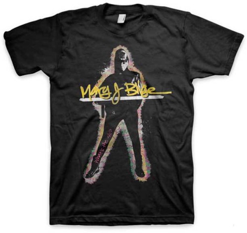 Mary J Blige Glow Art Music Hip Hop Rapper Adult Mens T Tee Shirt 37421003 - Imagen 3 de 3
