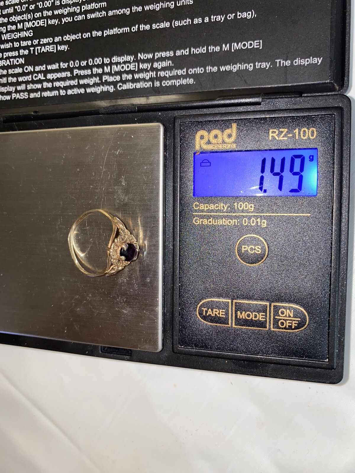 Vintage 1940s 9ct Solid Gold Ruby Ring - image 8