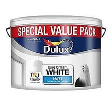 Image of Dulux Matt Paint, 7 L - Pure Brilliant White