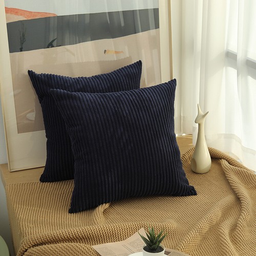 Luxury 20" Velvet Corduroy Fluffy Pillow Cushion Cover Premium Home Decoration - Picture 8 of 15