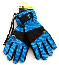 Neff Blue Black Cold Weather Winter Snow Gloves Men's XL NWT