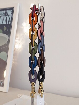 Coach Rainbow Leather Covered Short Chain Strap [Pride Collection] CA220 