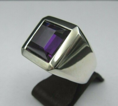 O265    Jette Joop Ring with Amethyst 925 Silver Ring Size 54 Top Limited   