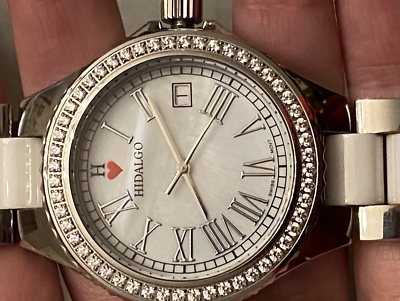 HILDAGO Watch, Ceramic-Stainless Steel-Diamonique CZ Bezel-Mother of Pearl Dial HILDAGO Watch, Ceramic-Stainless Steel-Diamonique CZ Bezel  main image 2