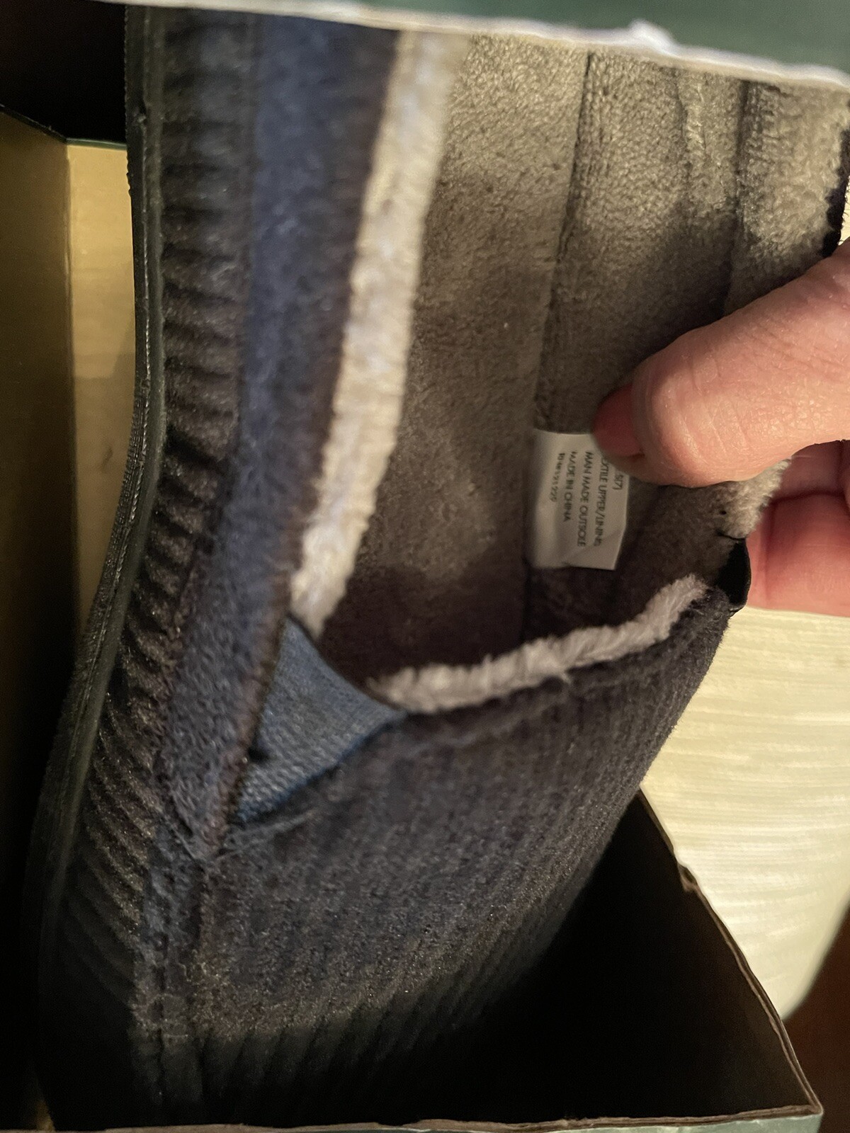 PANTOFOLA D’ORO NUOVO!!! Pantofole da uomo nere in memory foam per interni esterni taglia S (7).