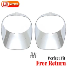 For Chevrolet Camaro Z28 1978-1981 Headlight Light Bezels W/Screws Chrome