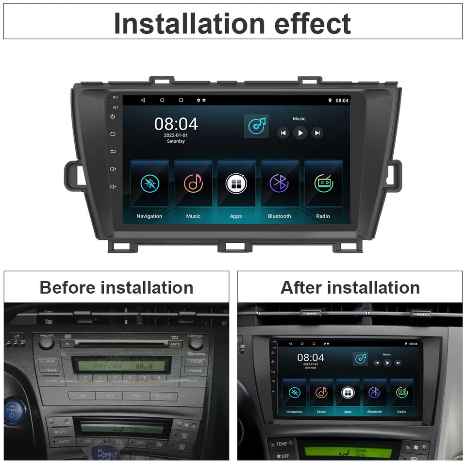 Apple Carplay For Toyota Prius 2010-2015 Car Stereo Radio JBL Android Navi GPS - Image 2 of 4