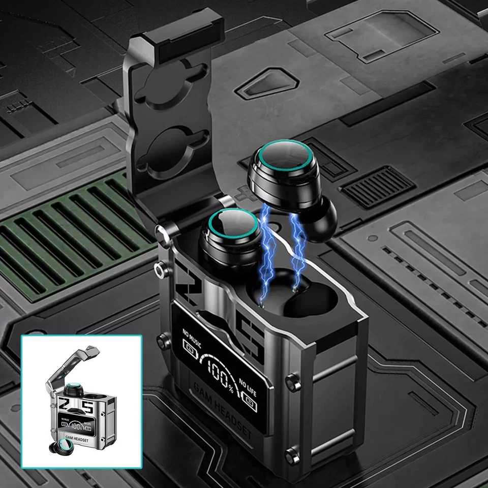 Wireless Bluetooth M25 BT5.3 Sport Earbuds with Environment Noise Reduction - Image 4 of 4