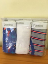 NWT Oshkosh Boys Boxer Brief Underwear 3pair/pack Shark,Ninja,Dinosaur,Stripe