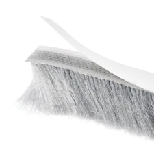 Weather Stripping Brush Self Adhesive Seal Weatherstrip Sweep Gray 26ft x 0.9"