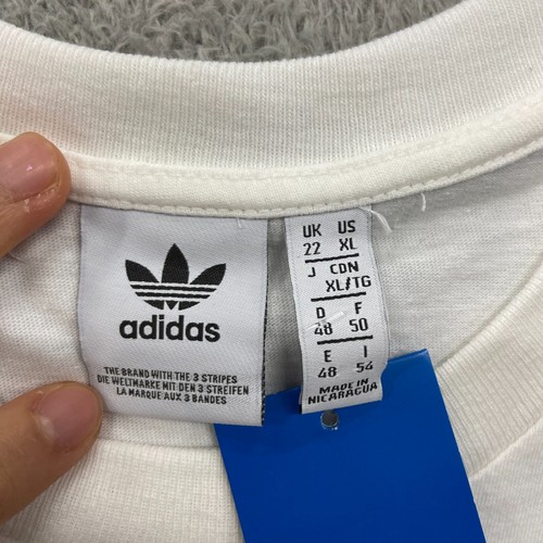 Adidas Maglia Donna Extra Large Bianca Logo Palestra Outdoor Sport Tempo Libero - Foto 5 di 11