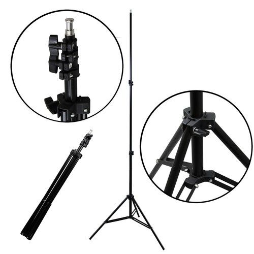 Deluxe Studio Lighting Kit 5x 105w 5500K CFL 2xUmbrellas Stand, Boom 2000w Total - Picture 4 of 9