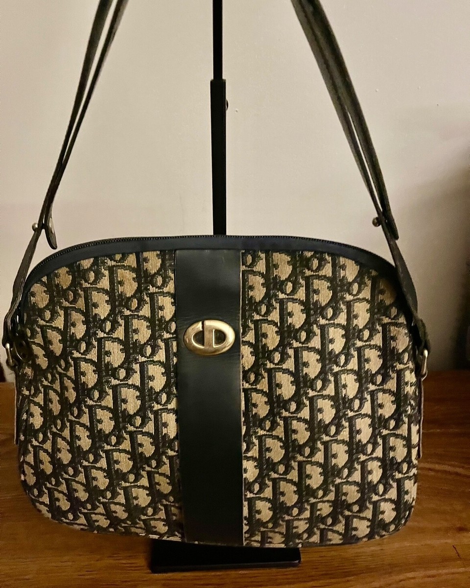 【Dior】Dior vintage trotter shoulder bag★ショルダーバッグ Vintage 80s Christian Dior Navy Blue Trotter Shoulder Bag | eBay