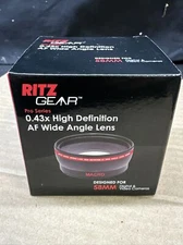 Ritz Gear Pro Series 0.43x High Definition AF Wide Angle Lense for 58MM