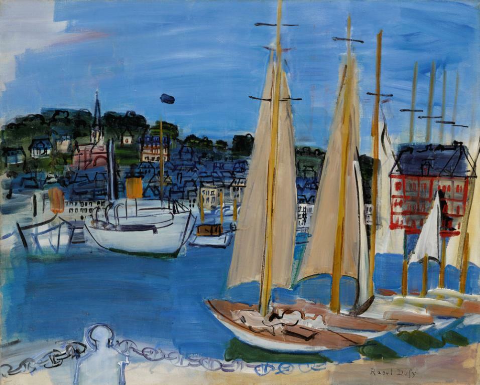 Sailboats in Deauville Art Print – Raoul Dufy, 1906, French