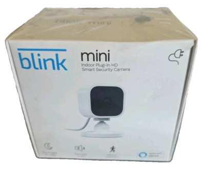 Blink Mini Indoor 1080p Plug-In HD Smart Security Camera - White NEW !!!