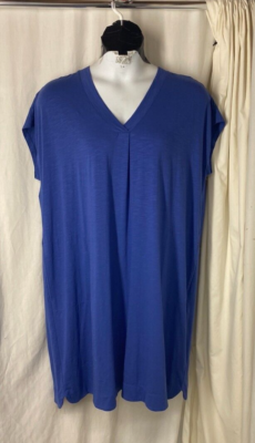 J.Jill XL Slub Knit Cap Sleeve T Shirt Dress Pockets Pleats Royal Blue | eBay J.Jill XL Slub Knit Cap Sleeve T Shirt Dress Pockets Pleats Royal Blue | eBay