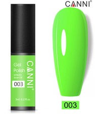 CANNI® Mini UV LED Nail Gel Polish Soak Off Base Top Colour Coat - 5ml