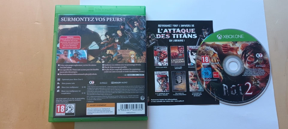 Koei Tecmo Games Attack on Titan 2 pour Xbox One (2018), photo 2 sur 2
