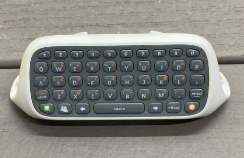 OEM Microsoft Xbox 360 Chat Pad Keyboard White - Picture 1 of 6