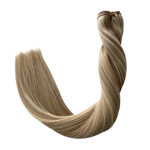 Sew in Weft Human Hair Extensions Double Weave Real Human Hair Bundles Straight - Picture 94 of 94