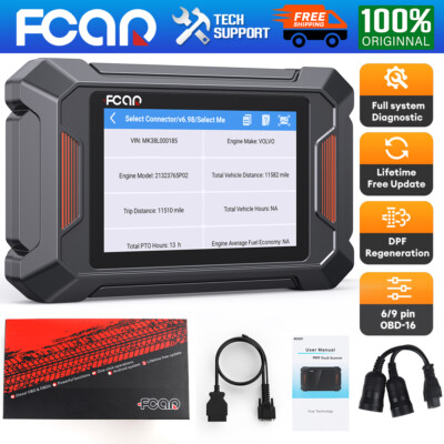 Fcar F803 Heavy Duty Truck OBD2 Scanner Diesel OBD DPF Regen Diagnostic Tool