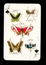 Transformation playing card Christian Lacroix 5 of Spades Q70b
