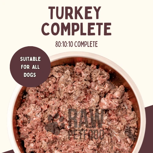 TURKEY Complete Prime RAW Frozen 801010 Dog Food Rolls