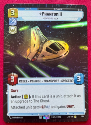 STAR WARS UNLIMITED TCG JUMP TO LIGHTSPEED HYPERSPACE FOIL: PHANTOM II