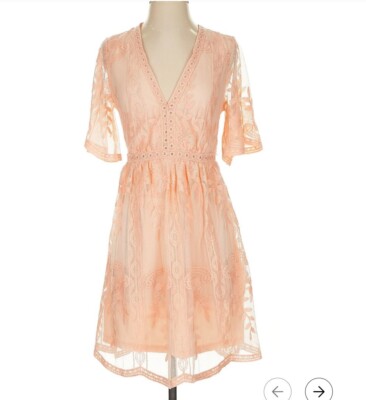 self portrait bellis lace trim dress self-portrait - White Lace Mini Dress