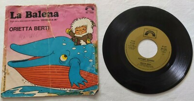 ORIETTA BERTI 7'' LA BALENA 45 RUNDEN ITALIEN 1980 CINEVOX SC1150 1 VG/VG