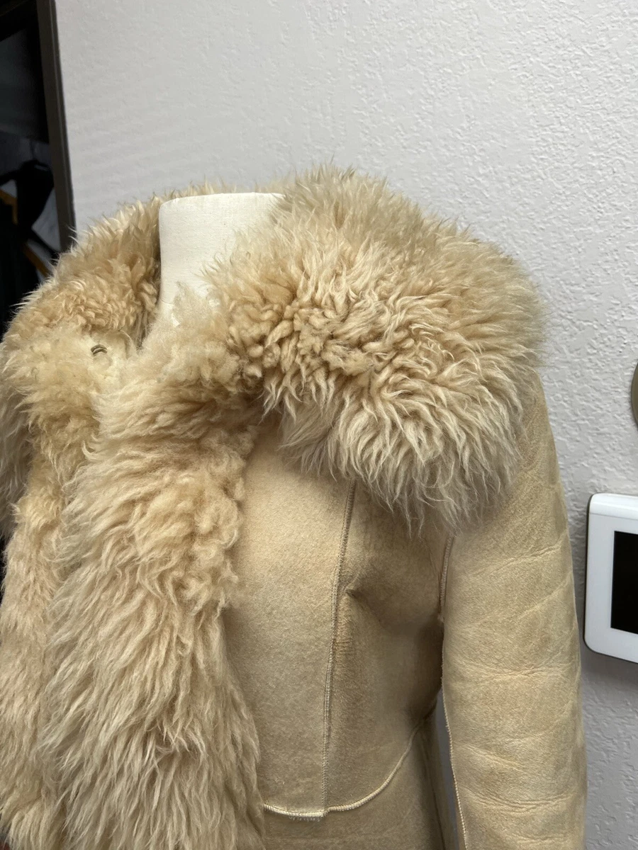 Ladies shearling top coats and jackets
