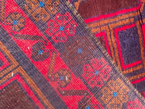 Vintage Afghan Hand knotted Rug Boho Rug Oushak Design Home Decor Rug, 3x5 ft - Picture 7 of 7