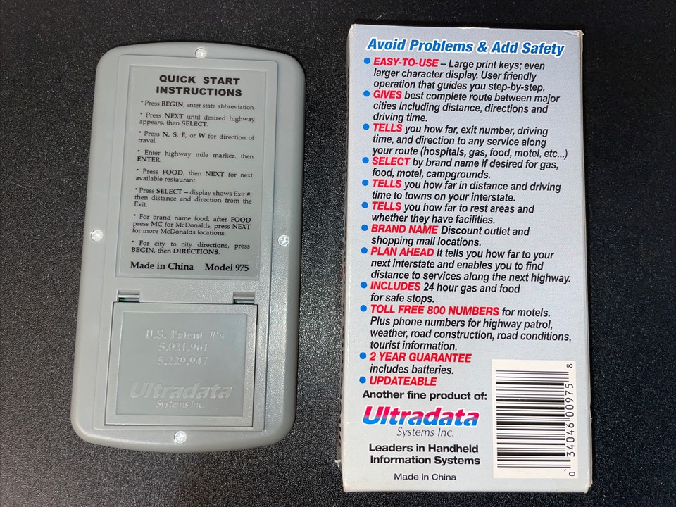 Super Road Whiz Travel Guide Interstate Services and Directions Vintage